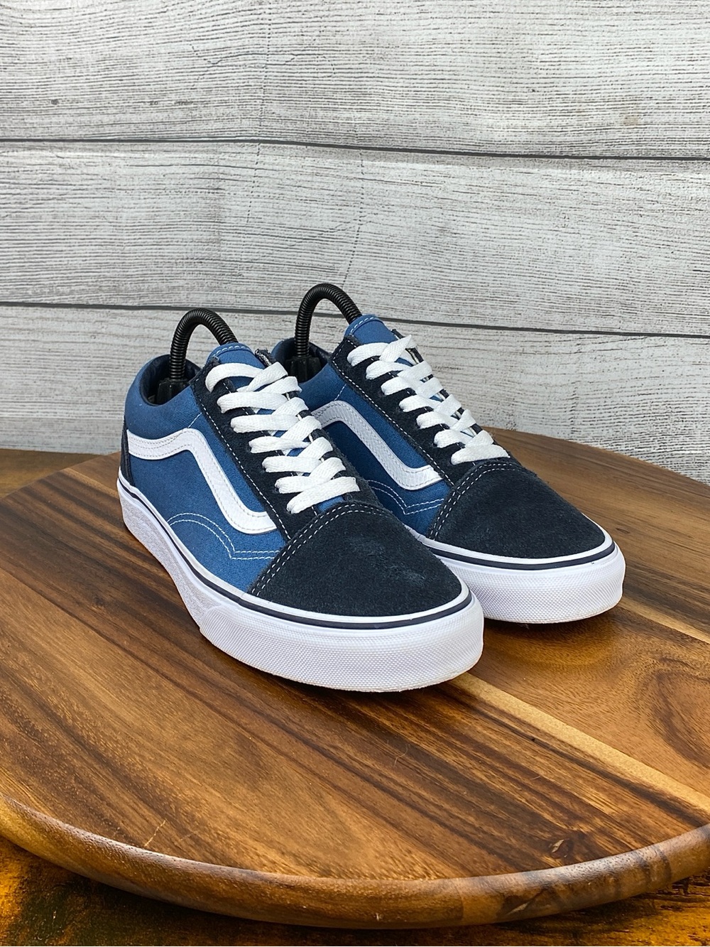 Vans Old Skool Navy Blue Lace Up Shoes Women’s Size 7.5 / Men’s Size 6 - Picture 3 of 12